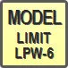 Piktogram - Model: Limit LPW-6